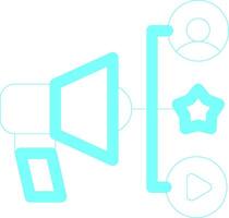 Advertising Creative Icon Design vector