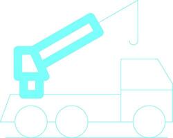 Crane Truck Creative Icon Design vector