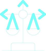 Balance Scale Creative Icon Design vector