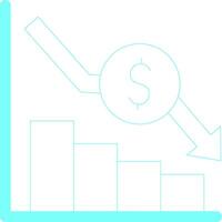 Bar Graph Creative Icon Design vector