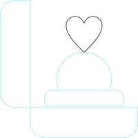 Ring Box Creative Icon Design vector
