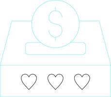 Coin Creative Icon Design vector