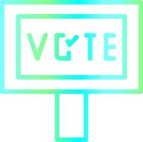 votar diseño de icono creativo vector