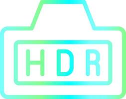 Hdr Creative Icon Design vector