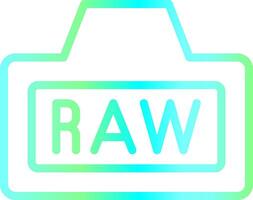 Raw Creative Icon Design vector