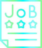 Job Offer Creative Icon Design vector