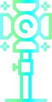 Studio Lighting Creative Icon Design vector