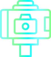 Selfie Stick Creative Icon Design vector