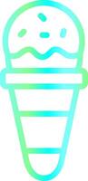 Ice Cream Cone Creative Icon Design vector