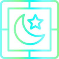 Night Creative Icon Design vector