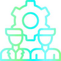 Line Blue Green Gradient Design vector