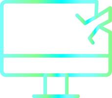 Broken Creative Icon Design vector