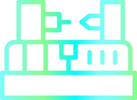 Lathe Machine Creative Icon Design vector