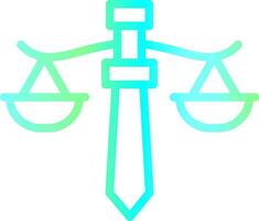 diseño de icono creativo de justicia vector