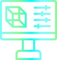 diseño de icono creativo de simulación vector