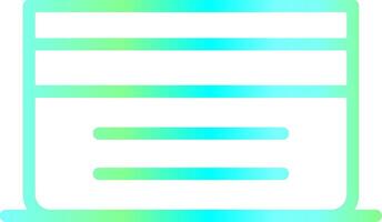 Line Blue Green Gradient Design vector