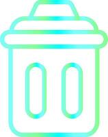 Trash Bin Creative Icon Design vector