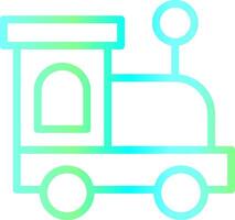 Line Blue Green Gradient Design vector