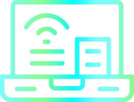 Wifi conexión creativo icono diseño vector