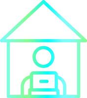 Work From Home Creative Icon Design vector