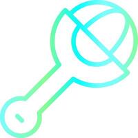 Line Blue Green Gradient Design vector