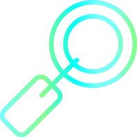 Magnifying Glass Creative Icon Design vector