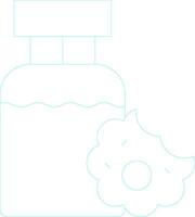 Cookie And Milk Creative Icon Design vector