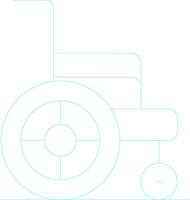 Wheelchair Creative Icon Design vector