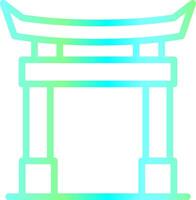 Torii Gate Creative Icon Design vector
