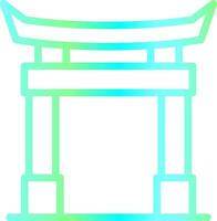 diseño de icono creativo de puerta torii vector