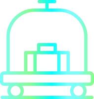 Hotel Trolley Creative Icon Design vector