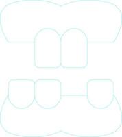 Denture Creative Icon Design vector