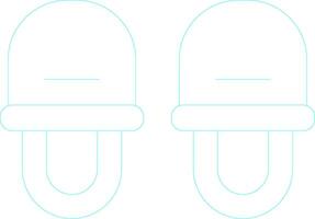 Slippers Creative Icon Design vector