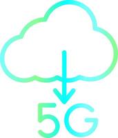 5G Download Creative Icon Design vector