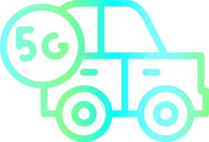 Smart Car Creative Icon Design vector