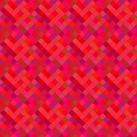 Geometrical seamless diagonal square pattern background design - abstract repeating red vector graphic from squares
