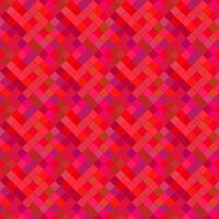 Geometrical seamless diagonal square pattern background design - abstract repeating red vector graphic from squares