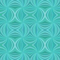 Turquoise abstract psychedelic seamless striped swirl pattern background design - vector graphic from swirling rays