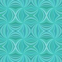 Turquoise abstract psychedelic seamless striped swirl pattern background design - vector graphic from swirling rays