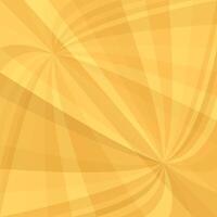 Orange double curved ray burst background - vector illustration from swirling rays