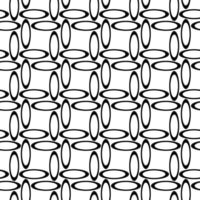 Black white seamless ellipse pattern design background vector