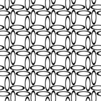 Black white seamless ellipse pattern design background vector