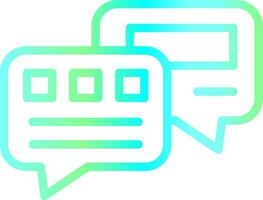 Chat Bubble Creative Icon Design vector