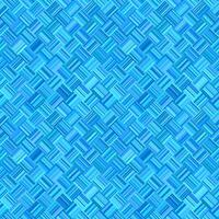 Blue abstract seamless diagonal stripe mosaic pattern background - vector floor graphic design