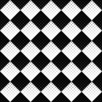 Seamless square pattern background - repeating monochrome abstract vector graphic from diagonal squares