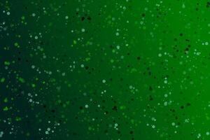 Green gradient circle web background - chaotic abstract vector graphic design with small particles