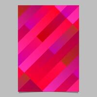 Modern geometrical diagonal rectangle page template background - abstract vector flyer