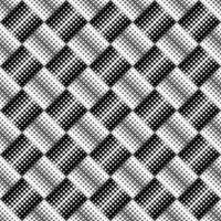 Monochrome seamless geometrical circle pattern background - abstract black and white vector graphic design