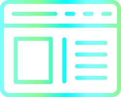 Line Blue Green Gradient Design vector