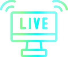 Live Streaming Creative Icon Design vector